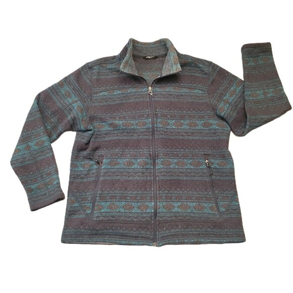 The North Face Tsillan Fleece Quarter Zip Men’s XL Aztec Pullover Jacket - Picture 1 of 9